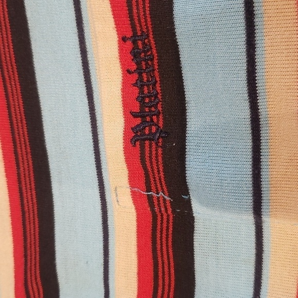 PLATINI Polo Golf Shirt Stripped Short Sleeve Men's Medium - Picture 11 of 12